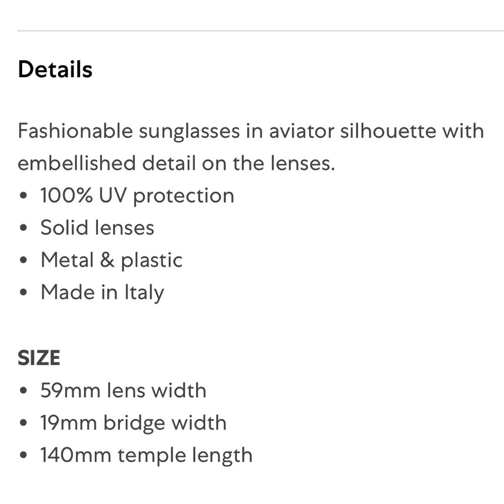 Versace Gold Aviator Sunglasses with Double Bridge - Picture 4 of 11